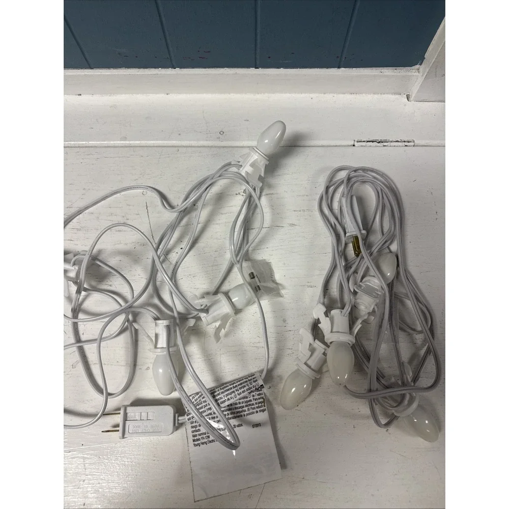 4‎ SOCKET LIGHT CORD SET FOR DEPT 56 LEMAX CHRISTMAS VILLAGE BUILDINGS Lot Of 2